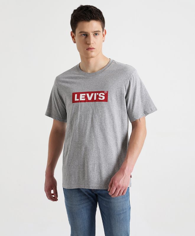 Polera Hombre Levi's Cuello Redondo Lisa con Logo