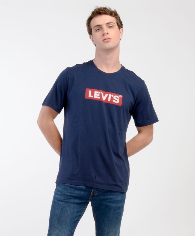 Polera Hombre Levi's Cuello Redondo Lisa con Logo