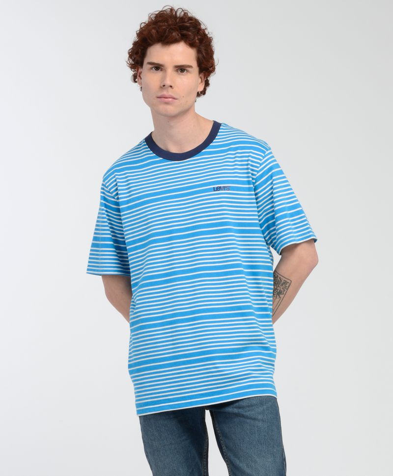 Polera Hombre Levi s Cuello Redondo a Rayas A4100 0000