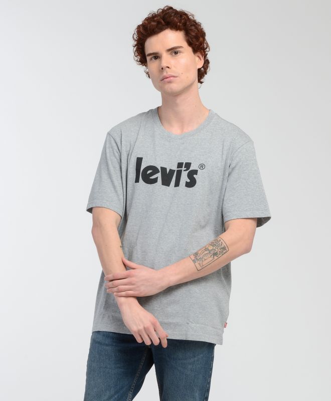 Polera Hombre Levi's Cuello Redondo Lisa con Logo