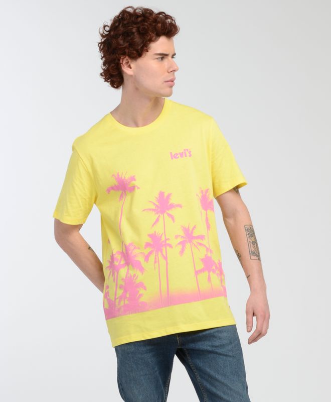 Polera Hombre Levi's Cuello Redondo Gráfica