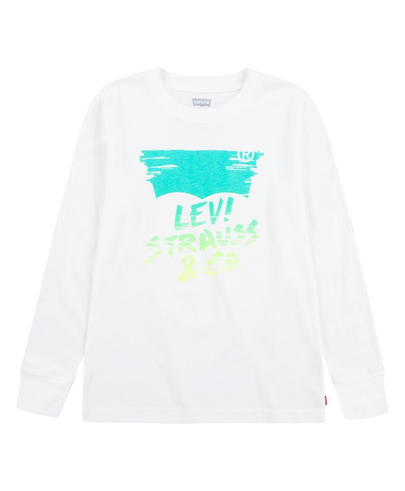 Polera Ni o Levi s manga larga gr fica Sketched con logotipo Teens