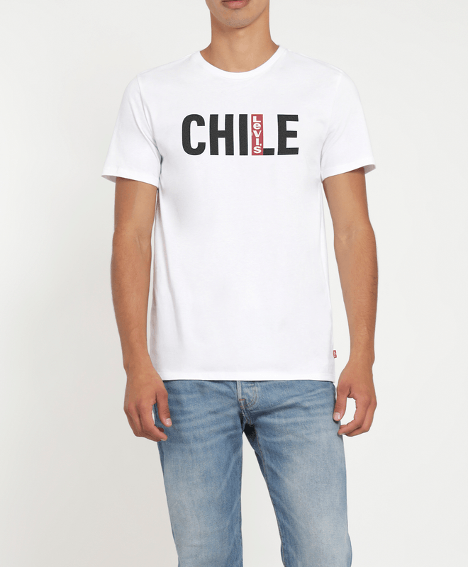 Polera Hombre Levi's Latam City - Chile Cuello Redondo Gráfica