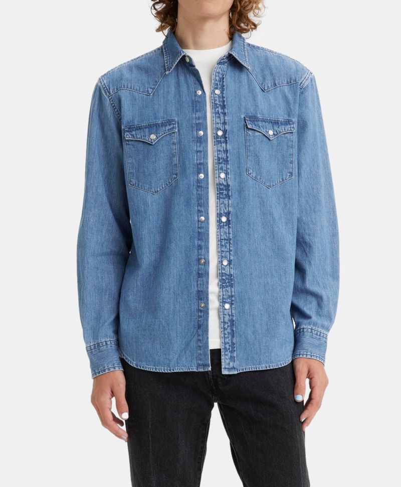 Camisa mezclilla levis sale