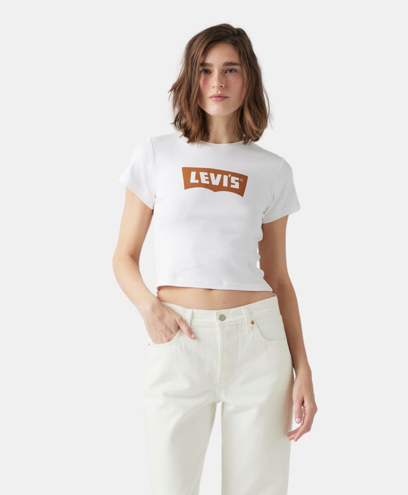 Polera blanca levis on sale