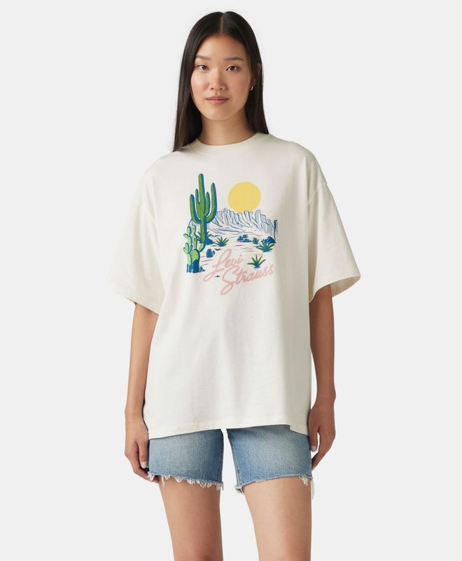 Polera Levi's Mujer Graphic Short Stack Tee