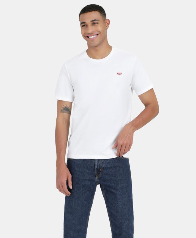 Polera Hombre Levi's Cuello Redondo con mini logotipo Levi´s Batwing en el pecho