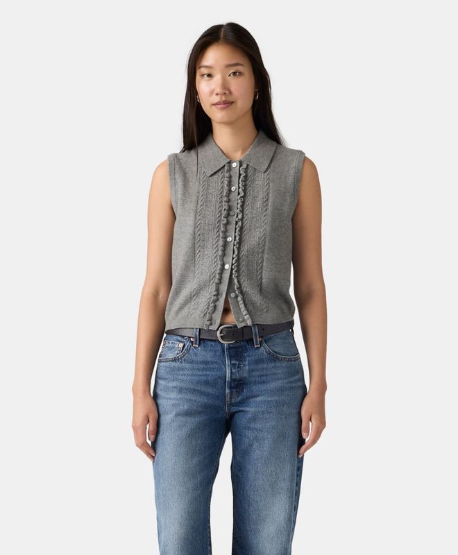 Sweater Mujer Levi's Super Soft Mini Ruffle Vest