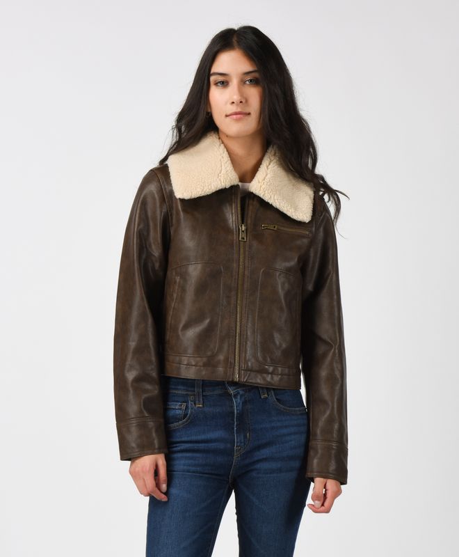 Chaqueta Mujer Levi's Cropped Vintage Aviator Sherpa Collar