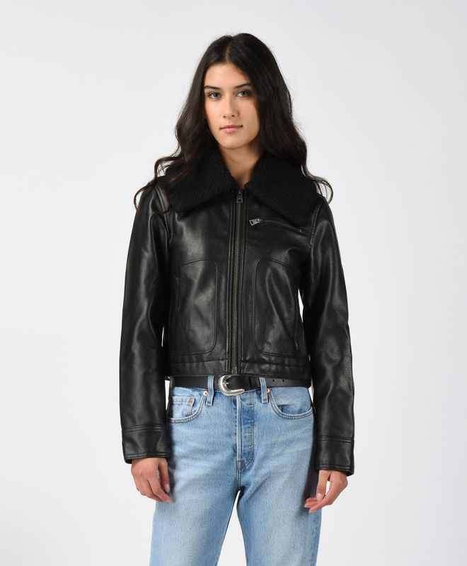 Chaqueta Mujer Levi's Cropped Vintage Aviator Sherpa Collar