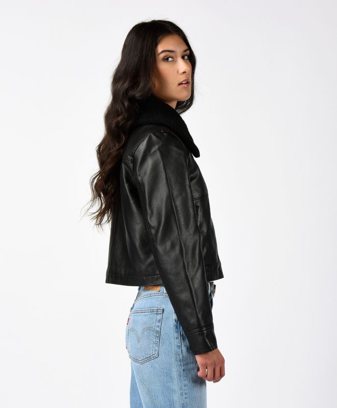 Chaqueta Mujer Levi's Cropped Vintage Aviator Sherpa Collar