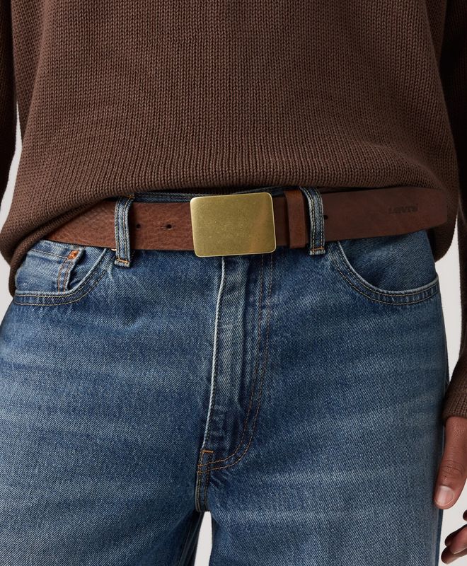 Cinturón Hombre Levi's Ryder Plaque Buckle Belt