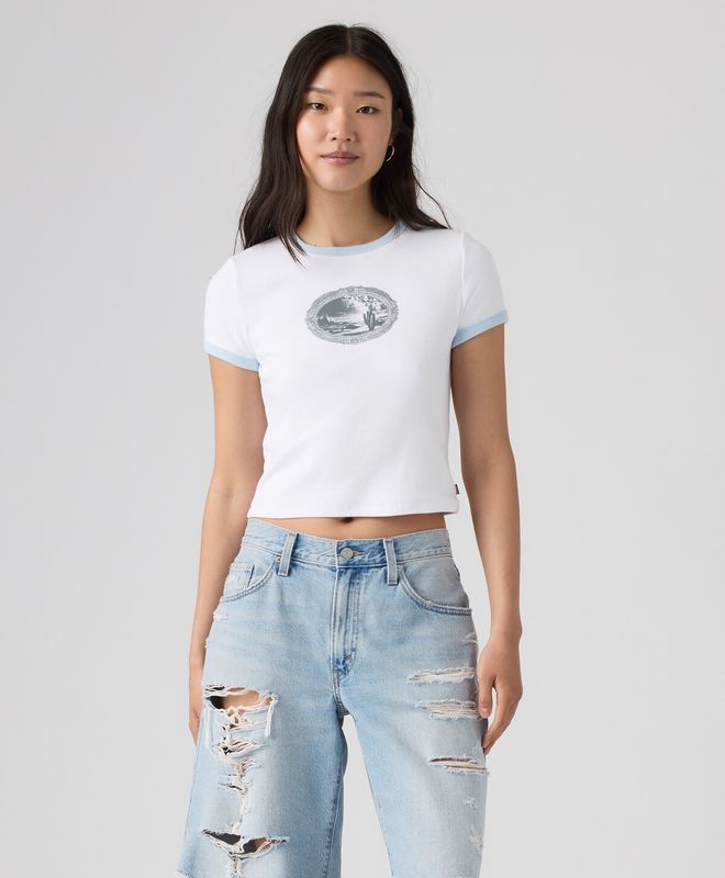 Polera Mujer Levi's Essential Baby Ringer Tee