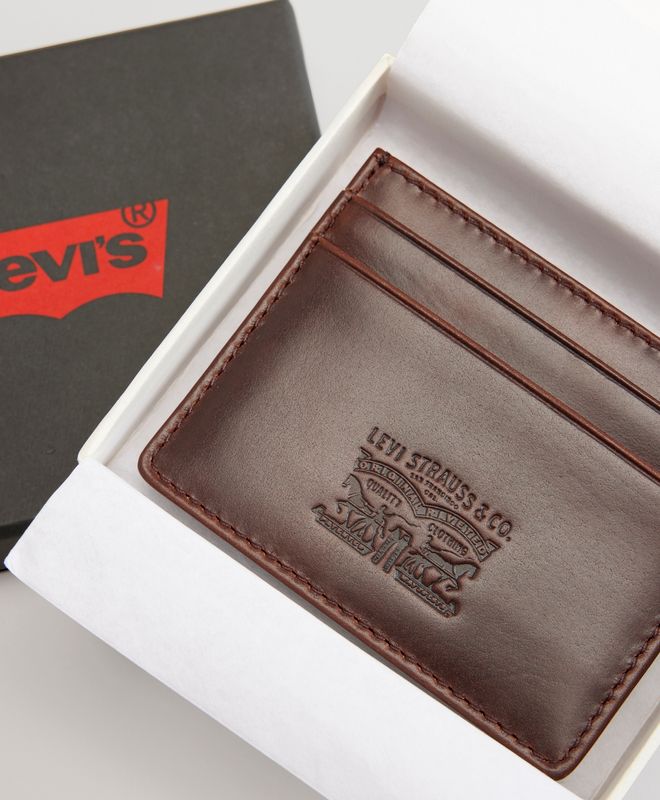Billetera Hombre Levi's Leather Card Case