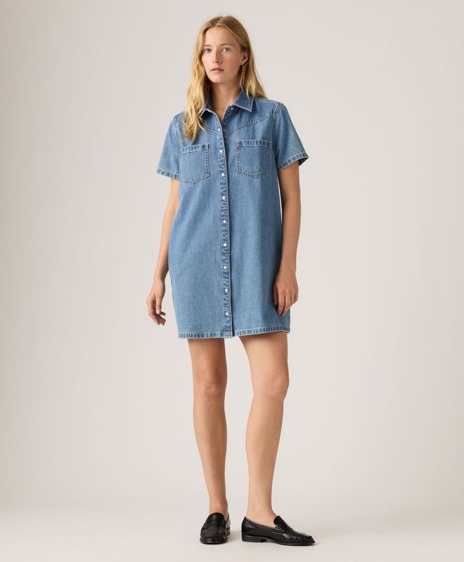 Vestido Mujer Levi's Louisa Short Sleeve Denim Dress